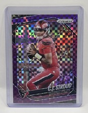 2025 Panini Prizm Football C.J. Stroud Purple Power Prizm /49 Houston Texans 
