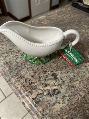 Blue Sky Gravy Boat, Sleigh Bell Bistro, New With Tag