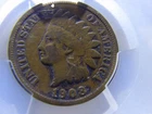 1908 s indian head cent, pcgs vg-8