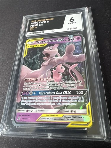 2019 Unified Minds Mewtwo & Mew GX Holo #71 Ace 6