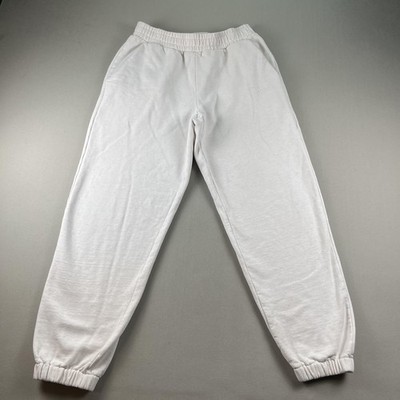 Dime MTL Sweatpants Mens Medium White Fleece Joggers Classic Logo Skateboarding