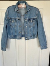 New Look Petite Women’s Cropped Denim Jacket Size 6 Excellent Condition 
