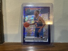2020-21 Panini Donruss Optic Rated Rookie Immanuel Quickley Purple Pulsar Prizm