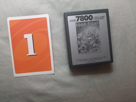 FOOD FIGHT for Atari 7800 - Good condition, tested & works!