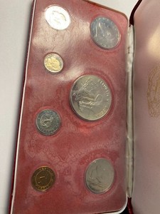  LIBERIA 7 coin set 1975 SILVER