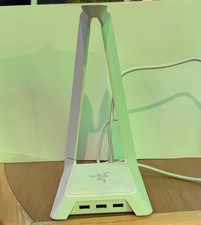 Razer Base Station Chroma - RGB Enabled Headset Stand with USB Hub - White Used