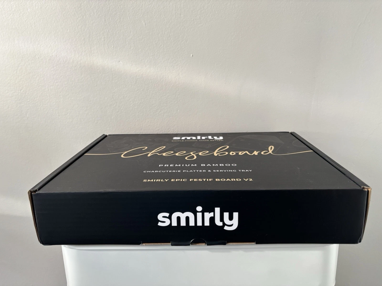 Smirly Epic Festif Board V2 Premium Bamboo Cheese Board & Knife Set