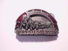 Belt Buckle Budweiser Clydesdales 37-year-old 1989 Never Used Very New Nice.