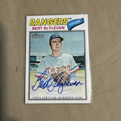 2026 Topps Heritage Real One Autographs #ROA-BB Bert Blyleven AUTO Texas Rangers