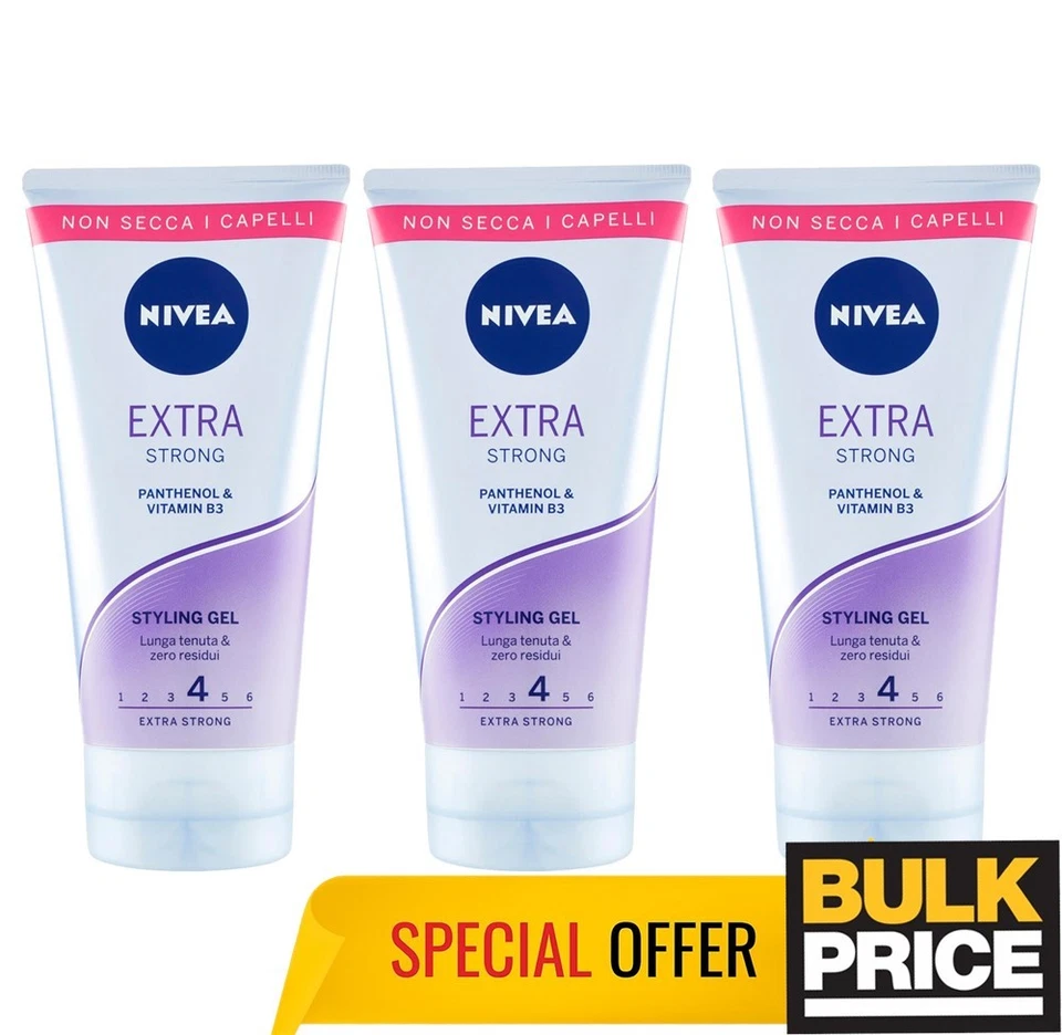 Nivea Extra Strong Hold Haarstyling Gel Long-Lasting Style Control 150ml 3er ... - Bild 4 von 4