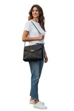Kate Spade Black Leather Shoulder Bag with Chain Strap