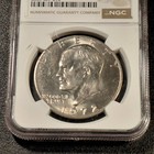 Eisenhower Dollar 1972 P Type 2.  NGC MS62 (King of the Ikes). — photo 3