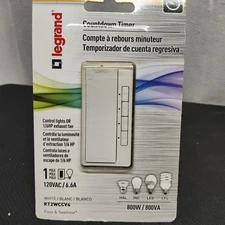 Legrand radiant Digital Light Switch Countdown Timer Rocker Wall New w1c