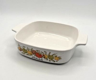 Vintage Corning Ware Spice of Life L'Echalote 1 Quart Casserole Dish A-1-B