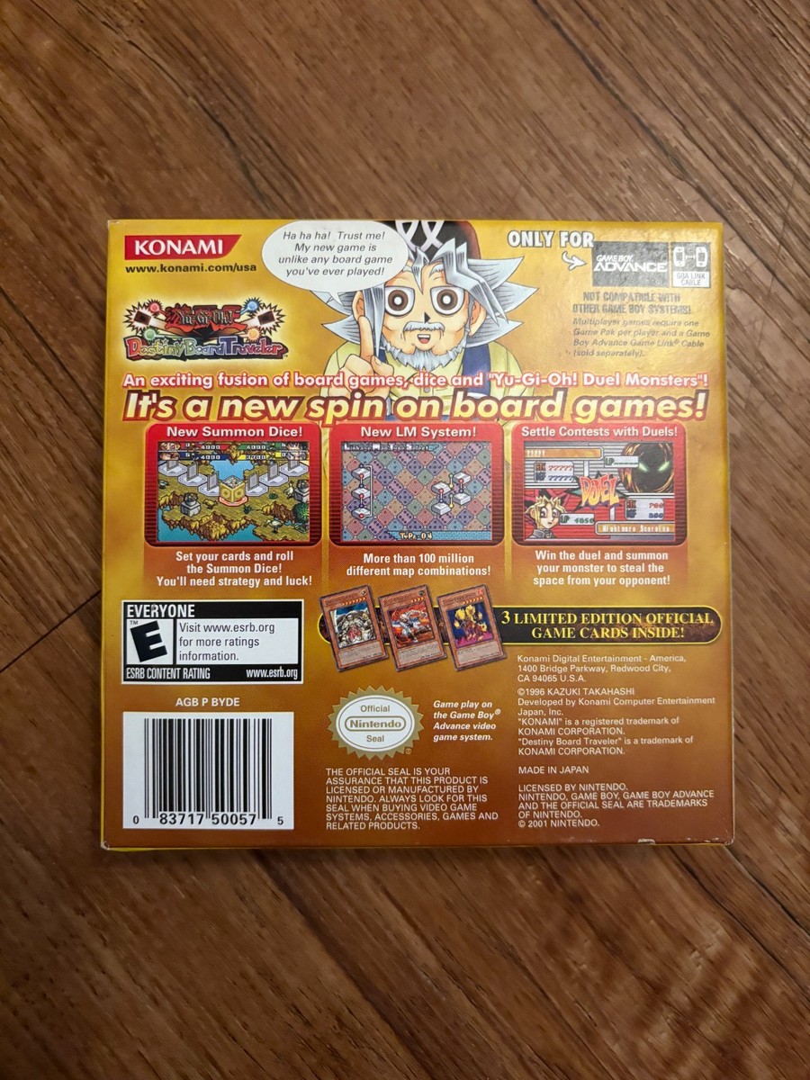 Yu-Gi-Oh Destiny Board Traveler (Nintendo Game Boy Advance, 2004) for sale  online