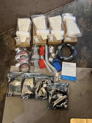 MIMO 4x4 Log Periodic Antenna Kit for 4G/5G Hotspots & Routers 4-50ft Cables
