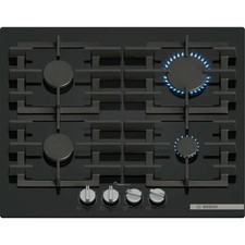 Image of Bosch PPP6A6I40 Series 6 Gas On Glass Hob Built In 60cm Black NEW