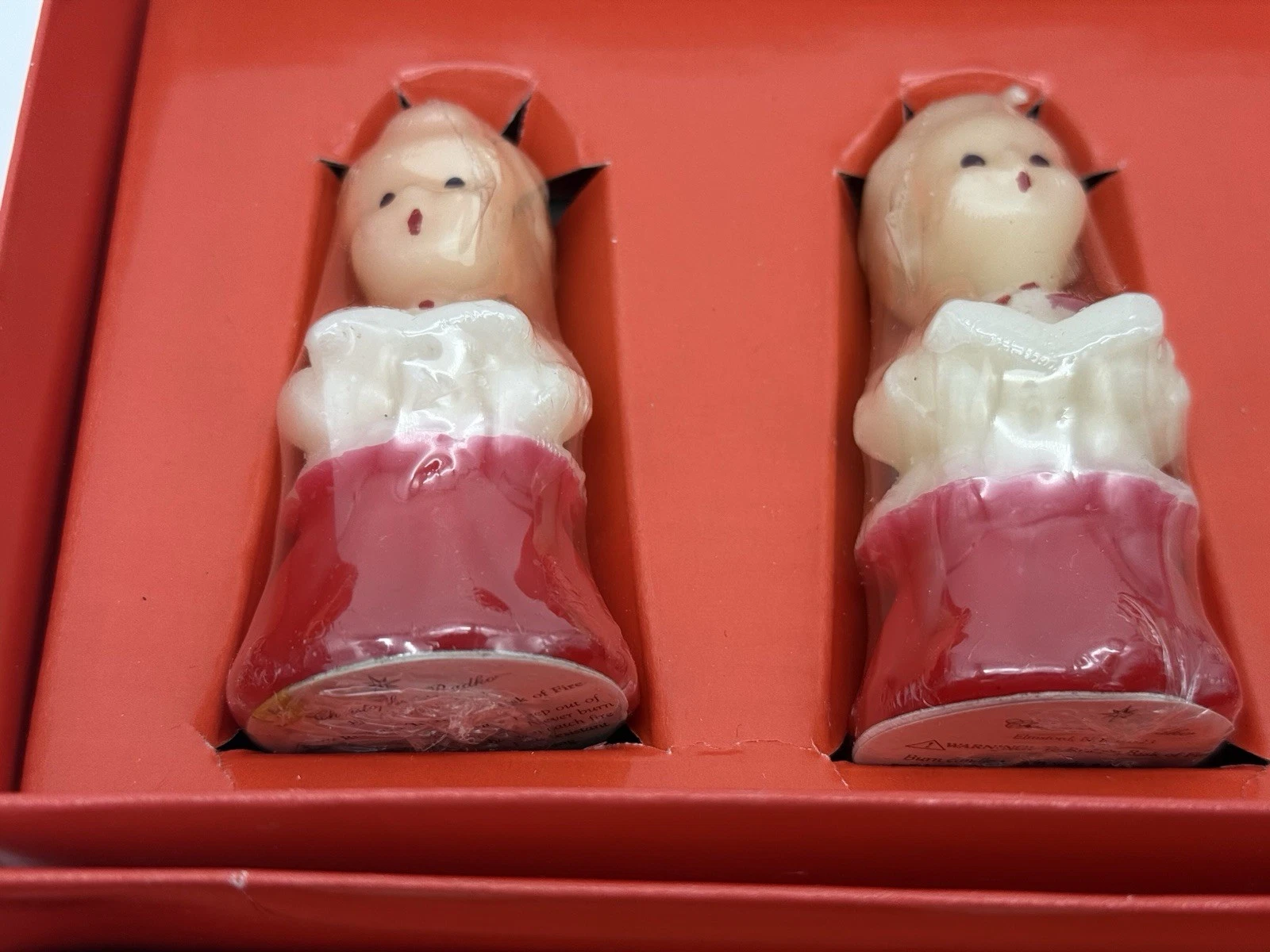 Vintage Shiny Brite Christopher Radko Lot of 2 Boxes Christmas Caroler Candles - product detail image 13
