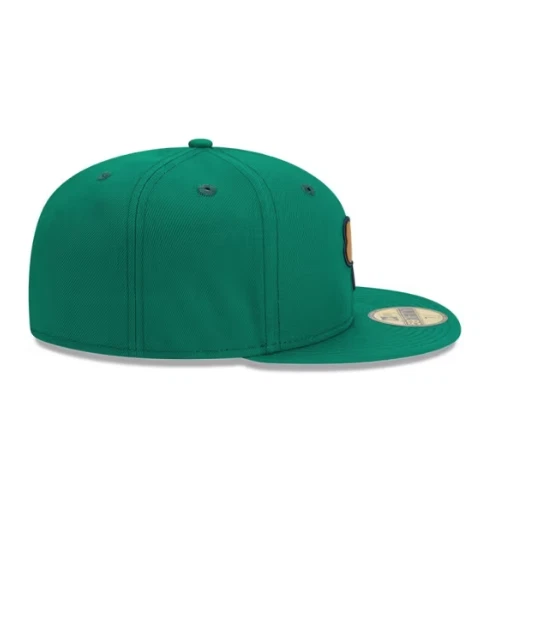 Notre Dame Fighting Irish Mens Green 59FIFTY New Era Fitted Hat - Image 3 of 4
