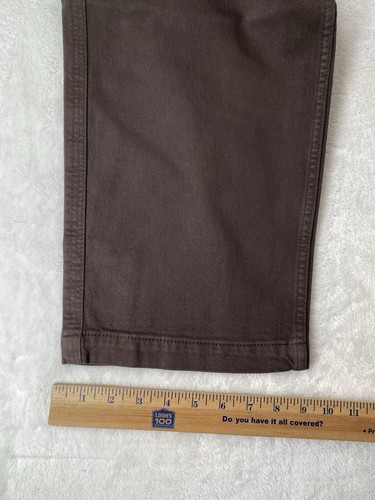 Hollister Jeans Uomo S 32x32 Marrone Falegname Utility Baggy Tela Dritto Y2K NUOVO - Foto 10 di 14