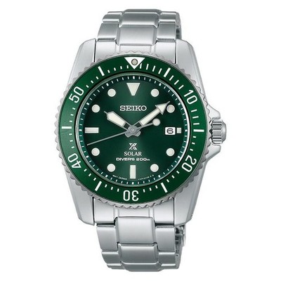 Brand NEW SEIKO ProspeX SNE583P1 Diver Watch GREEN Dial Steel Baby