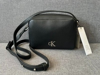CALVIN KLEIN ARCHIVE HARDWARE CAMERA BAG CROSSBODY BAG SCHWARZ NEU MIT KARTON