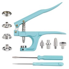 Snap Fasteners Kit, 20Sets 15mm Stainless Steel Snaps with Pliers, Heavy Duty