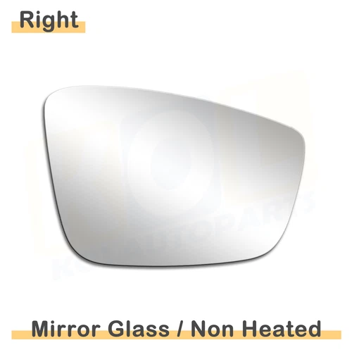 Mirror Glass For 2012-17 Volkswagen Beetle Passenger Right Side Adhesive Convex