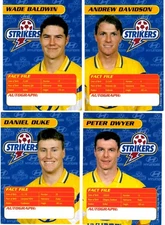1999 Brisbane Strikers player cards. Make your selection from the drop down list