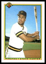 Steve Carter 1990 Bowman #179 Pirates MLB READ FREE SHIPPING AutographDen