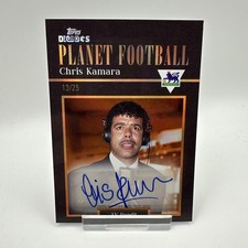 Chris Kamara Auto 13/25 Topps Decades Premier League 90s Planet Football