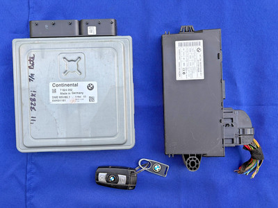'08-13 BMW E70 E82 E88 E90 E92 E93 DME ECM ECU CAS Key Set MSV80.1 3.0L N52 OEM