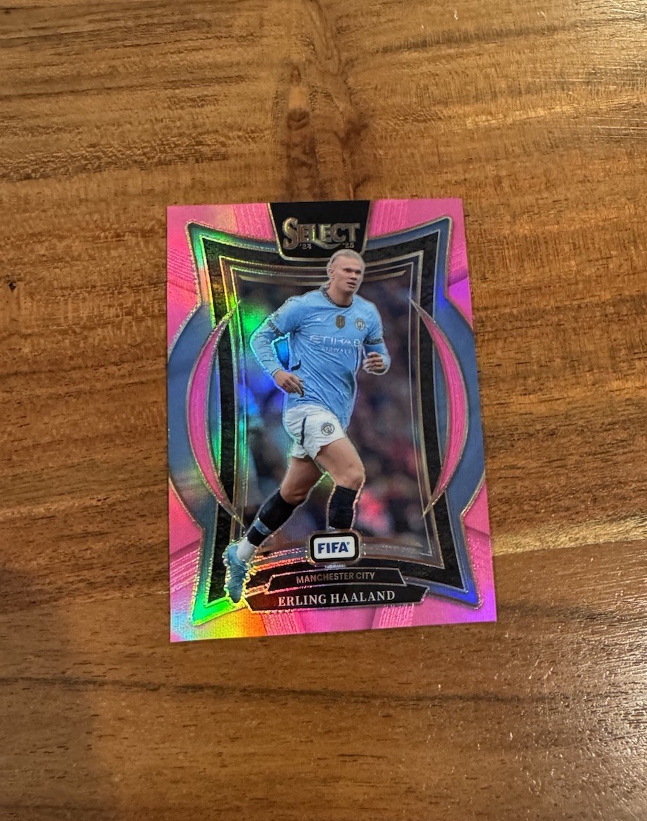 世界25枚限定！Panini Select HAALAND ジャージカード Erling Haaland 2024-25 Panini Select FIFA Pink Prizm /59