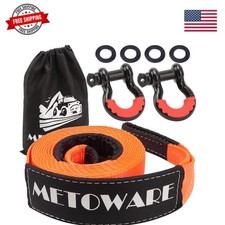 Heavy Duty Tow Strap Recovery Kit - 3" x 20ft35,000lbs Tree Saver Winch Strap...