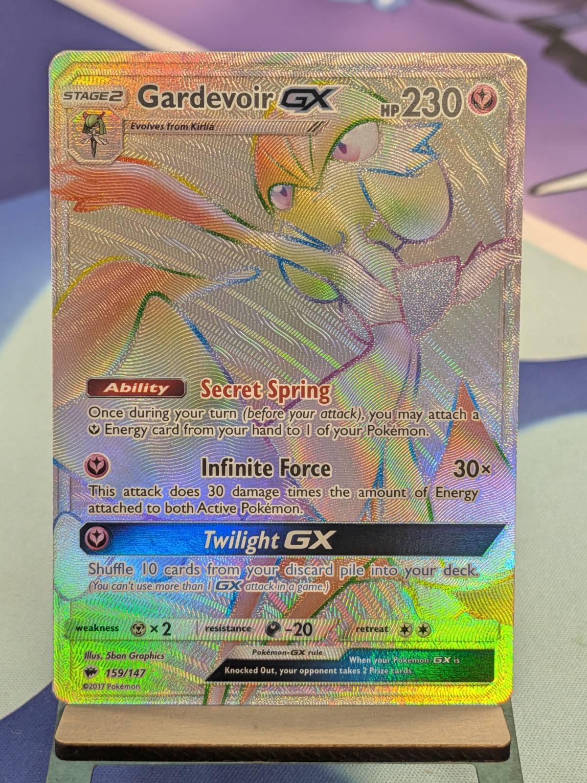 Gardevoir GX (Secret) 159/147 Sm-Burning Shadows Holo