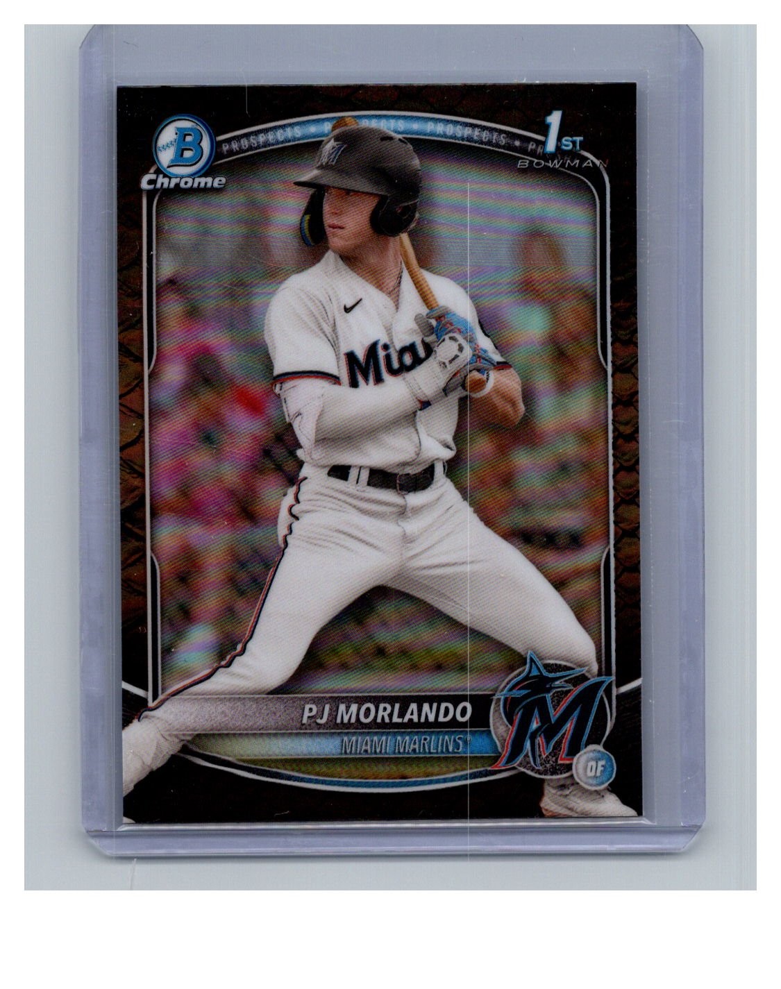 2025 Bowman #BCP-91 PJ Morlando Chrome Prospects Reptilian Refractor