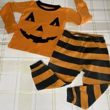 The Children  s Place 2-Piece Pajamas Size 18-24 Mo Halloween Jack-O  -Lantern