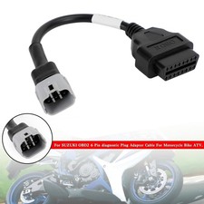 Obd2 6 Pin Diagnostic Plug Adapter For Suzuki Motorcycle Scooter Atv Cable Obd2 6 Pin Diagnostic Plug Adapter For Suzuki Motorcycle Scooter Atv Cable