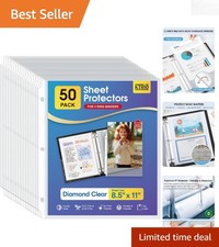 Multi-Purpose Clear Sheet Protectors 8.5x11 for Home, School, and Office Use