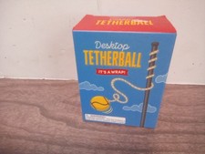 Desktop Tetherball Gift Set 9" Metal Pole and 32 Page Booklet New Table Game
