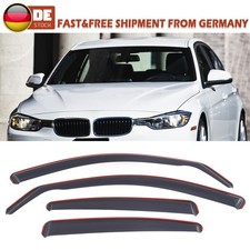 Windabweiser Regenabweiser Für BMW F30 2012-2018 4-Tlg Rauchert / Schwarz Getönt