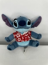 Disney Just Play Plush Lilo  Stitch Blue Red Hawaiian Shirt 8  Stuffed Animal