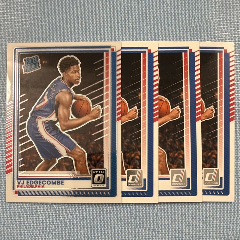 Panini Donruss Optic/Donruss 2025-26 VJ Edgecombe Rated Rookie #1 5-Card Lot