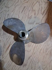 Solid Brass Columbian Boat Propeller 10"