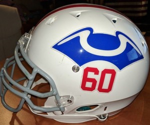 New England Patriots Throwback Bumpers Football Helmet Decal Set