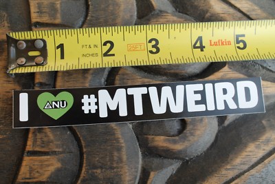 GNU Snowboards I Love Mt. Weird Mountain Snow Vintage Snowboarding STICKER