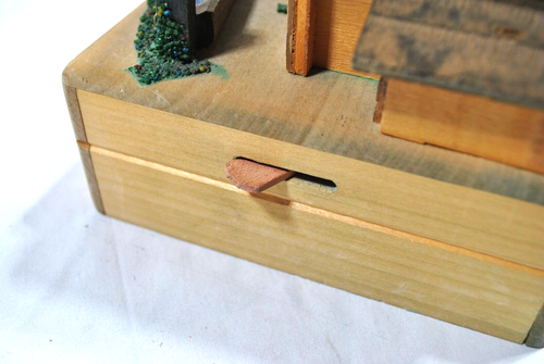 Reuge Spinning Couples Tales From The Vienna Woods Chalet Swiss Music Box - Picture 9 of 12