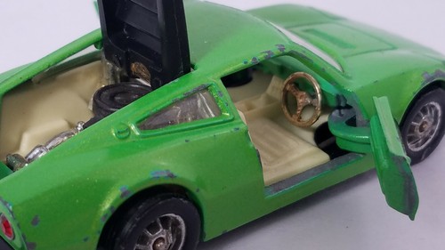 Coche diecast Ford GT70 verde Corgi Toys Whizzwheels de colección - buen estado - Imagen 10 de 11