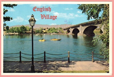 Vintage 1980 Postcard - English Village, Lake Havasu City, Arizona