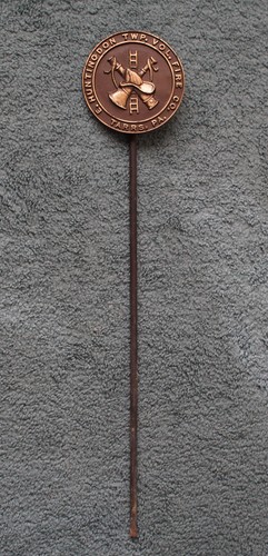 East Huntingdon Township Vol. Fire Dept Tarrs Pa Bronze Sign Plaque 5 1/2" - Picture 3 of 5